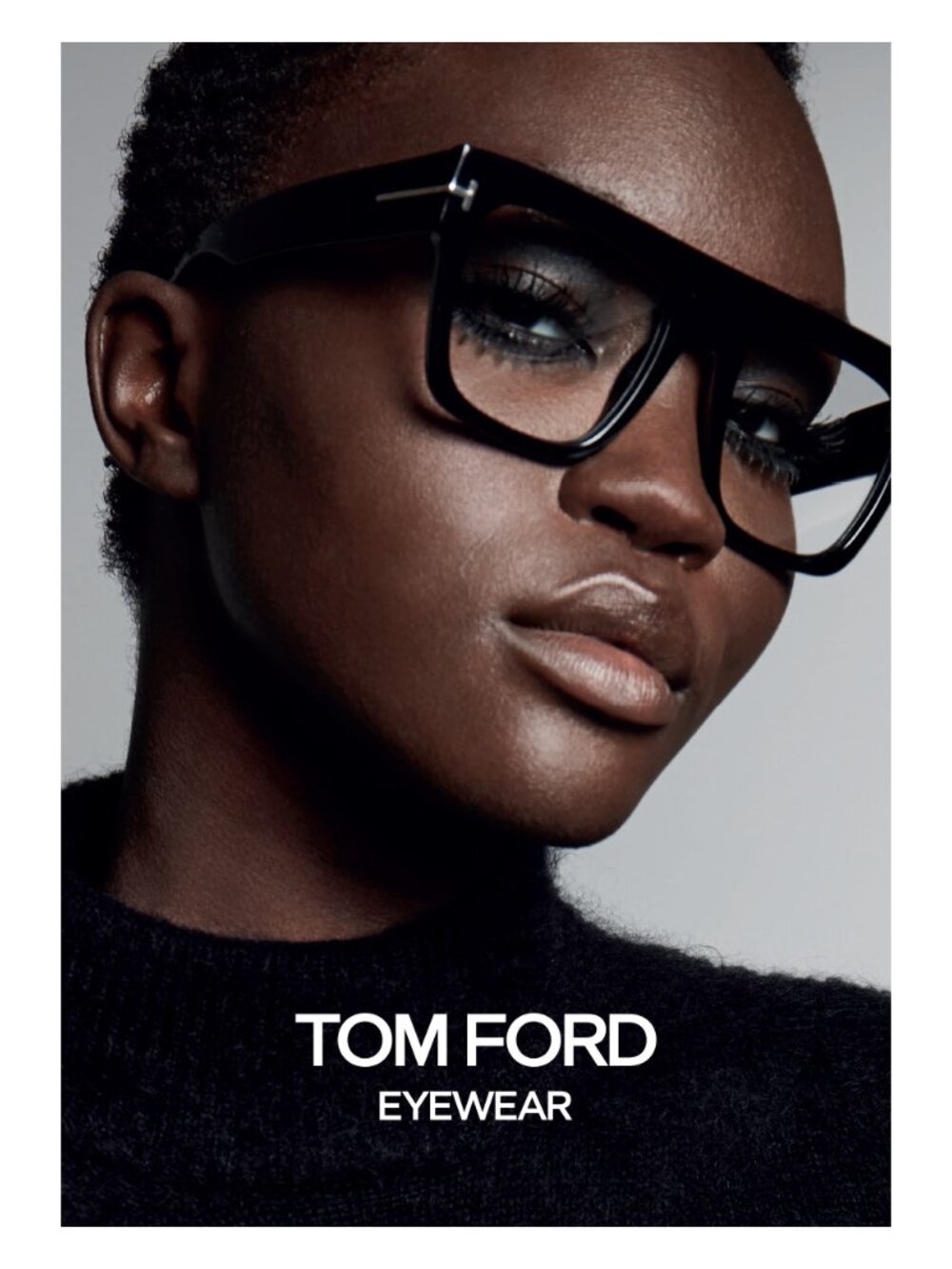 NEW TOM FORD TF0847 001 BLACK BLUE BLOCK LENS AUTHENTIC EYEGLASSES - Picture 6 of 6